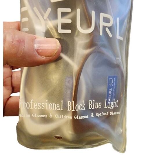 EYEURL Professional Block Blue Light Glasses 2 Pairs Reading +3.50 Glasses Cases - Picture 3 of 4